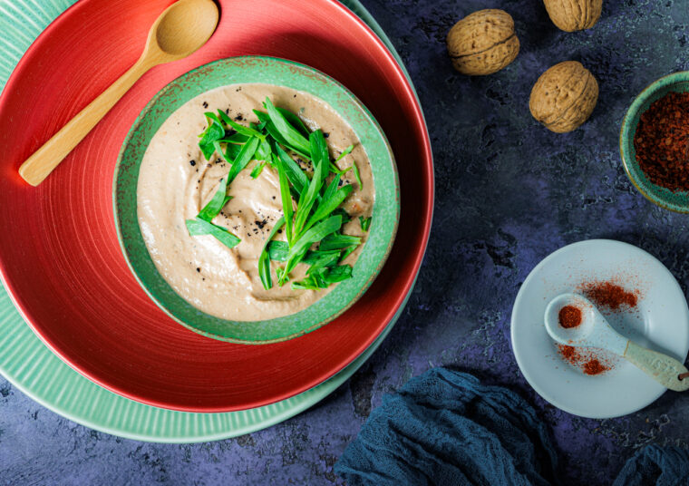 Ricotta Dip mit Walnüssen und Estragon